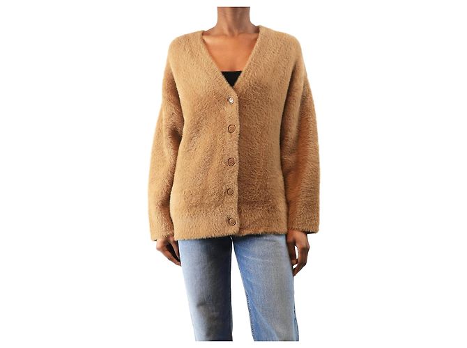 Forte Forte Kamelbürstiger Cardigan - Größe UK 6 Braun