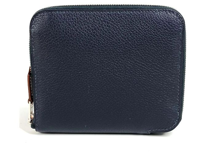 Hermès Hermes Azap Silkin Coin Purse Navy blue