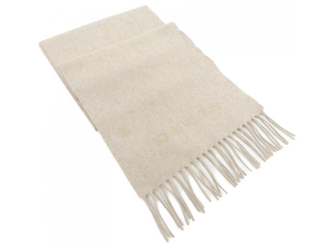 Écharpe en cachemire LV Blason Louis Vuitton Beige