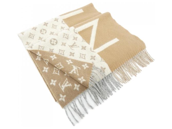 Stola Monogram Split Louis Vuitton Marrone Bianco 