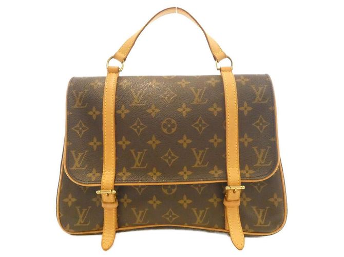 Louis Vuitton Monogram Marel Sac Ado Backpack Brown