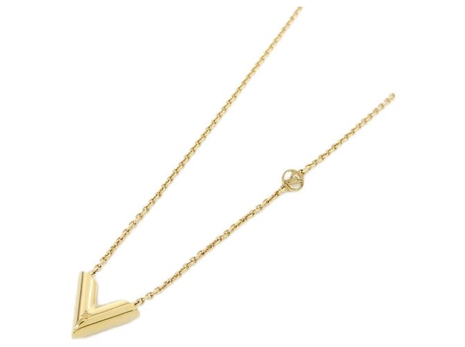 Colar Essencial V Louis Vuitton Dourado