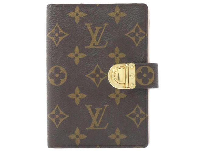 Louis Vuitton Monogram Agenda Koala PM R21013 Organizer Brown Pink