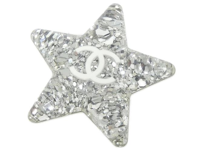 Chanel ABF137 Brosche Weiß