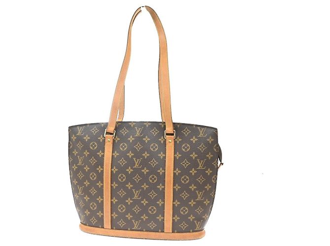 Borsa Babylone in Tela Monogram Louis Vuitton Marrone