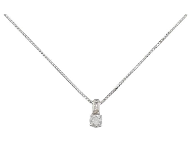 Autre Marque Collar de Diamante PT900 PT850 Plata