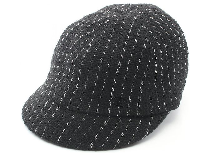 Timeless Cappello in cotone Chanel Nero