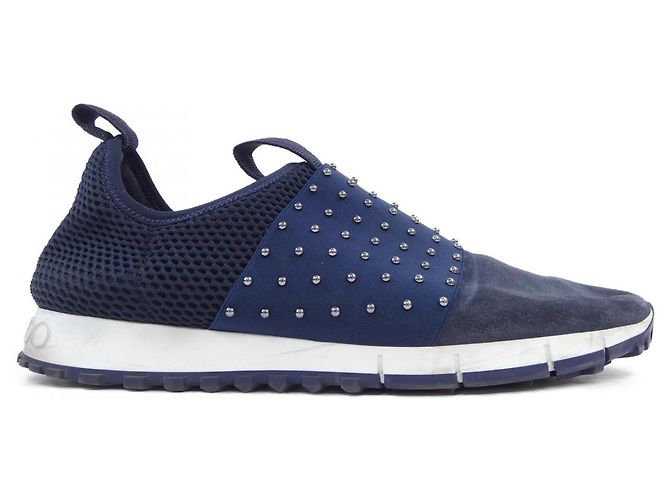 Baskets JIMMY CHOO Bleu Bleu Marine
