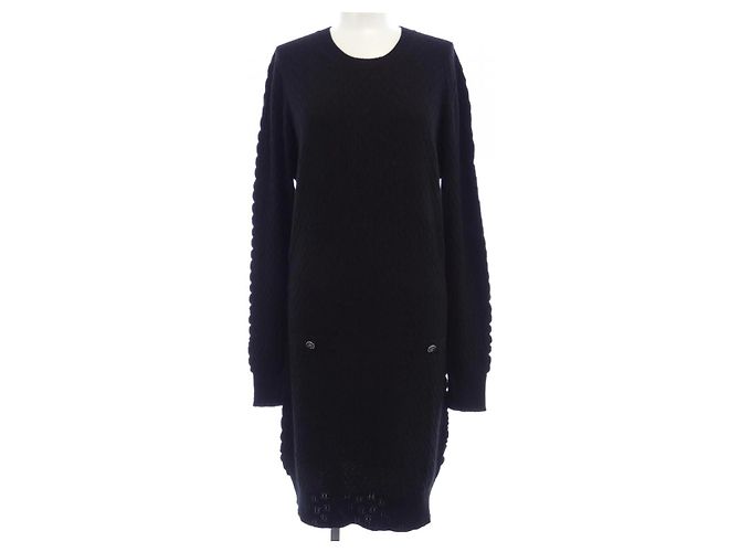 Timeless Vestido de cachemira Chanel Negro