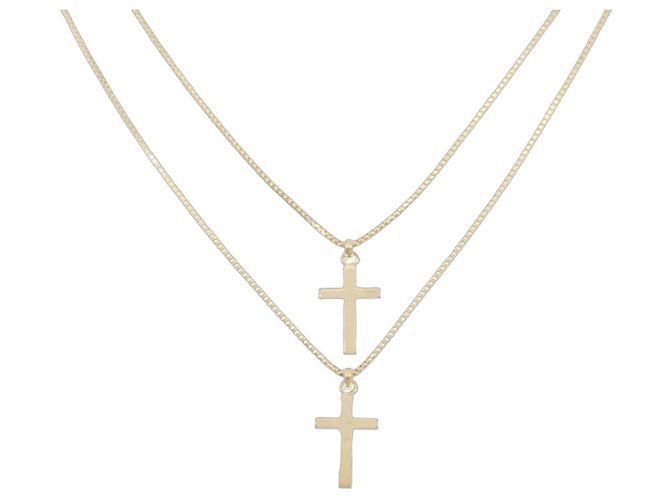 Autre Marque Collana con Croce Au750 D'oro