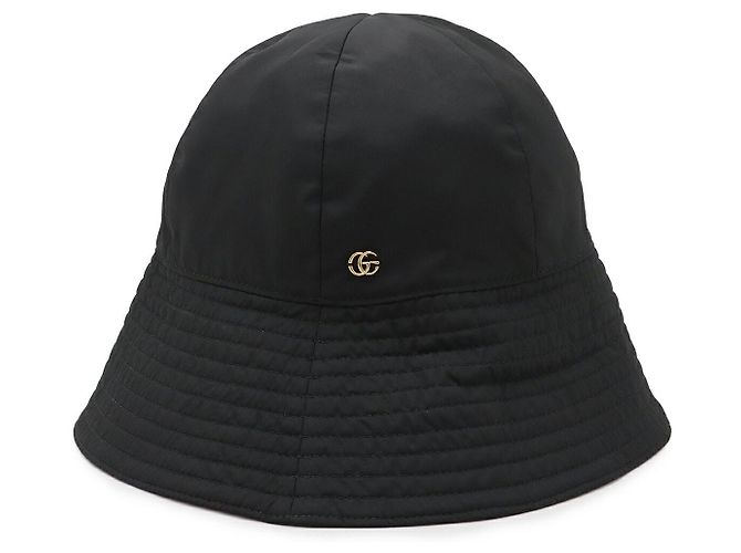 Gucci GG Marmont Polyester Bucket Hat Black