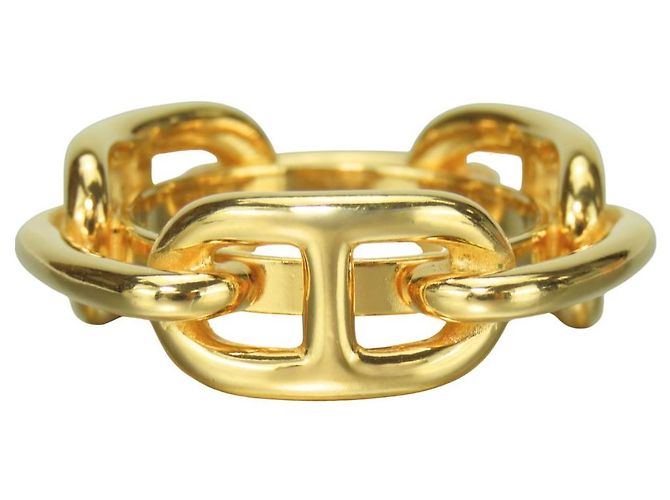 Ring Hermès Anello per Sciarpa Chaine d'Ancre Hermes D'oro