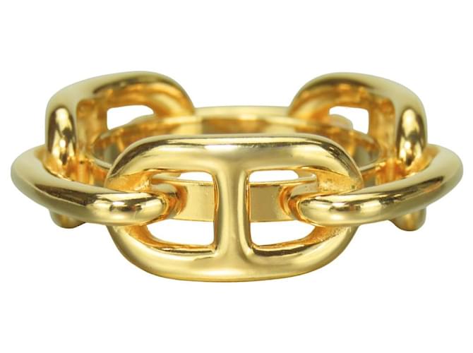 Hermès Hermes Chaine d'Ancre Scarf Ring Golden Metal