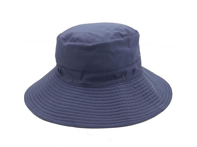 Hermès Hermes Embroidered H Logo Bucket Hat Blue Navy blue