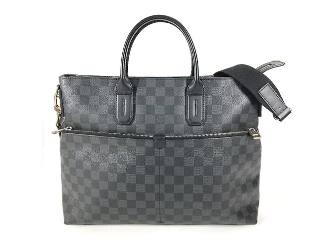 Pasta Executiva Damier Graphite N41564 da Louis Vuitton Preto