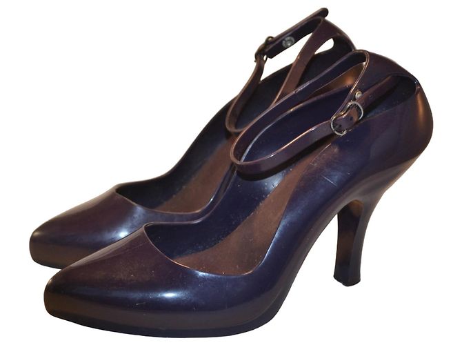 Melissa Pumps Dark Purple Rubber Size 38