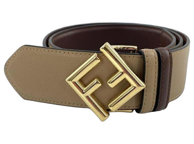 Fendi FF Diamond Wendegürtel Braun