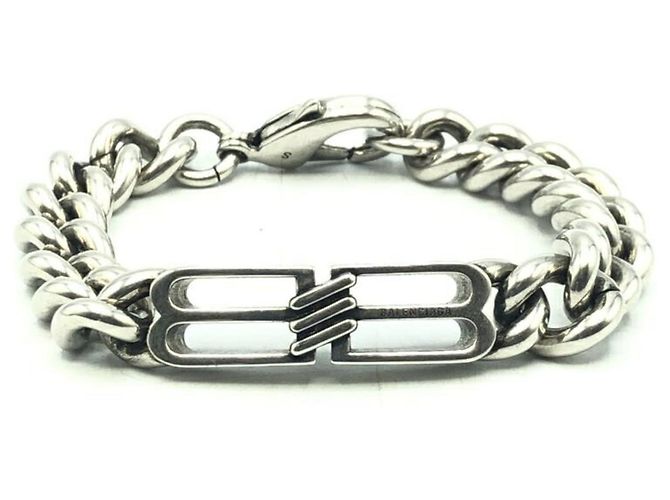 Pulseira de Charme BB Icon Prata da Balenciaga