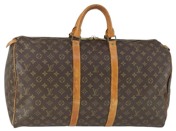 LOUIS VUITTON Sac Boston Monogram Keepall 55 M41424 LV Auth ka2325 Monogramme