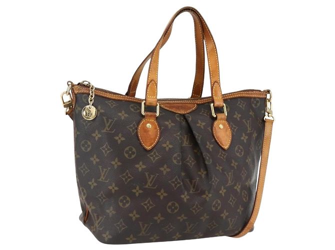 LOUIS VUITTON Bolsa Tote Monogram Palermo PM M40145 LV Auth 171772 Monograma