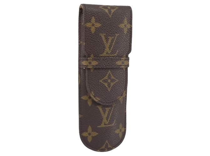 LOUIS VUITTON Monogram Etui Stilo Pen Case M62990 LV Auth BA10593