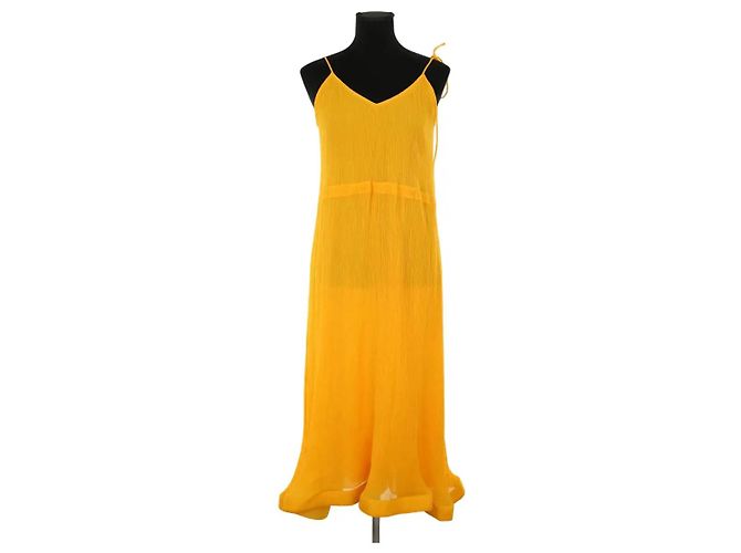 JW Anderson Vestido de algodón amarillo