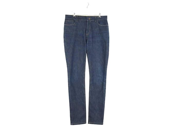 Louis Vuitton Jeans rectos de algodón azul
