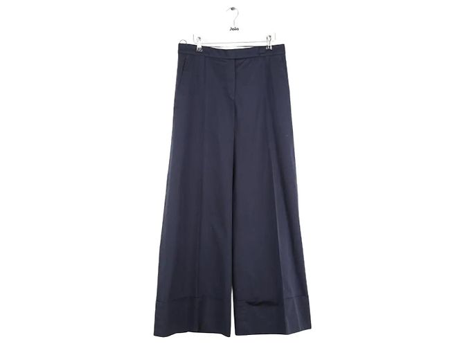 Nina Ricci Calça larga de algodão azul