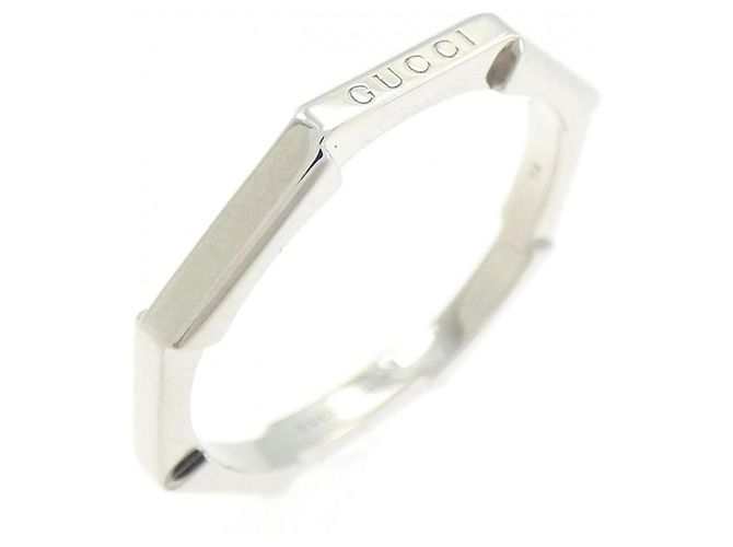 Anello Specchio Gucci in Oro Bianco