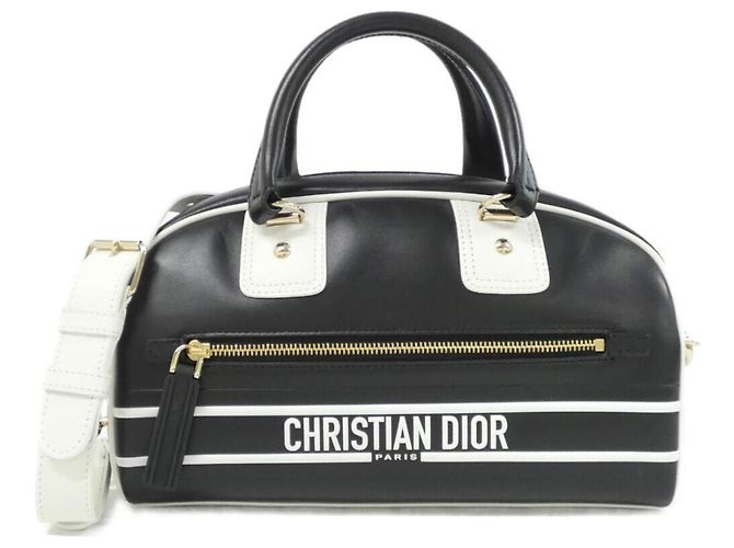 Christian Dior Vibe Small Handtasche Schwarz Weiß