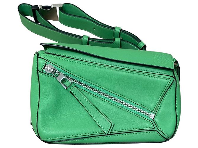 Bolsa de cintura Loewe Puzzle Mini em verde