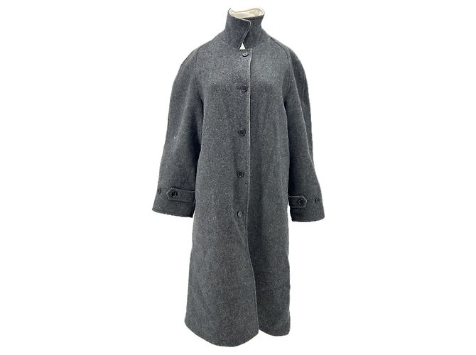 Autre Marque Wendewolle grauer Mantel