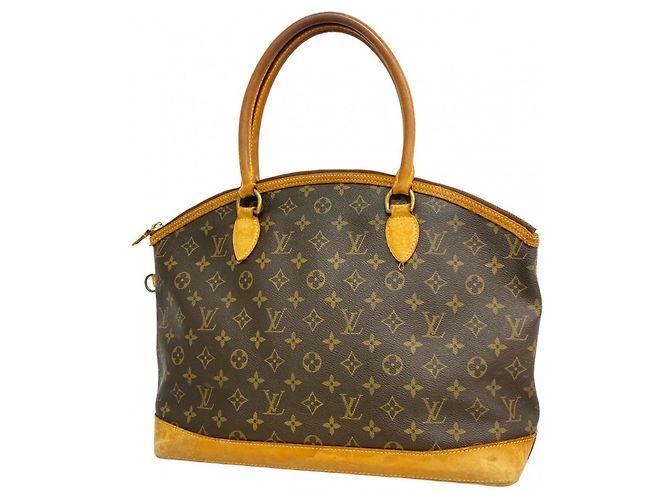 Bolsa de mão horizontal Lockit Monogram Louis Vuitton Marrom
