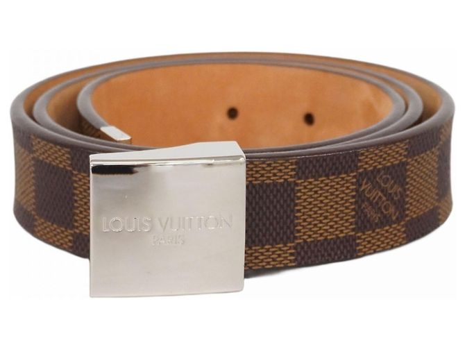 Cinturón Carré Damier Santur Louis Vuitton M6802 Ébano Damier ebene