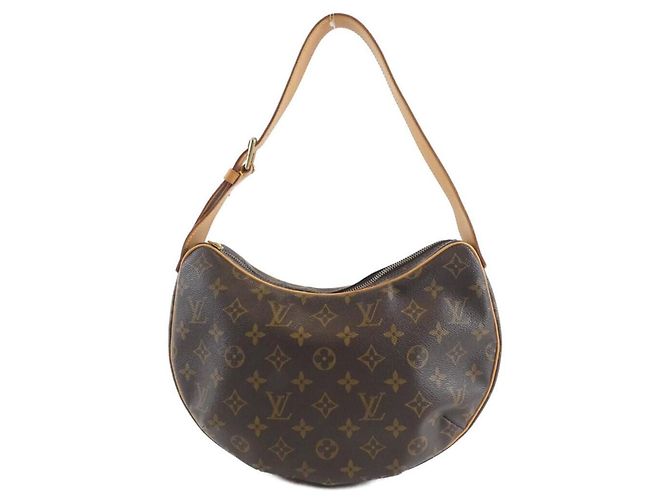 Bolsa de Ombro Monogram Croissant MM Louis Vuitton Marrom