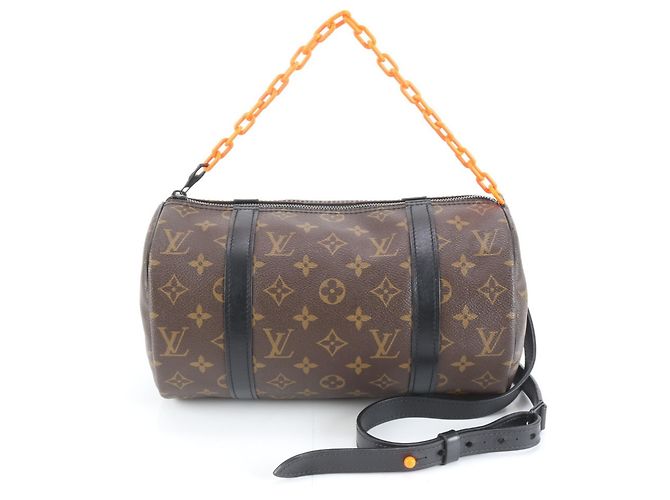 Bolsa de Ombro Mini Polochon Monogram Solar Ray da Louis Vuitton Marrom Laranja Monograma