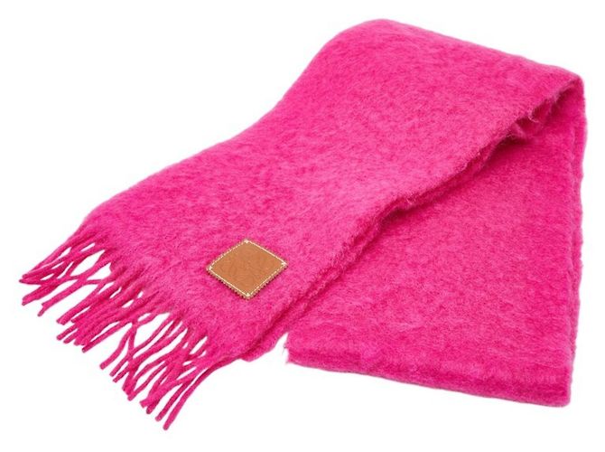 Cachecol Loewe Anagram Rosa Lã Mohair