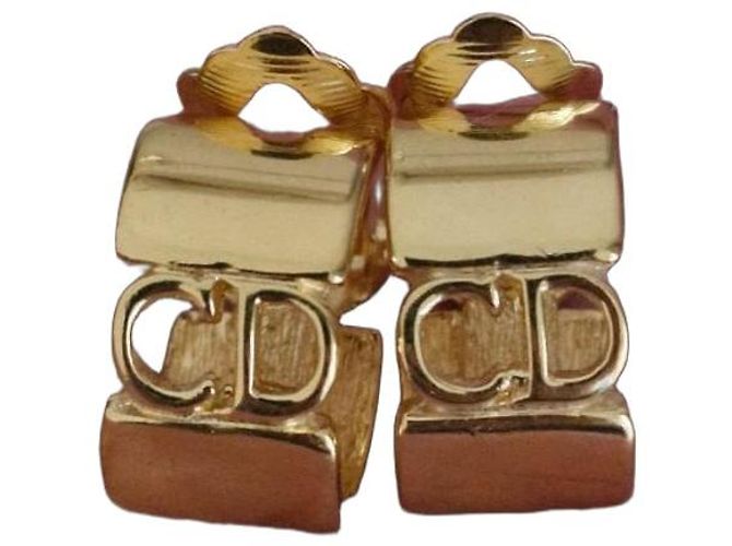 Orecchini Christian Dior CD oro Gold hardware