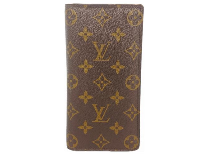 Portafoglio Lungo Brazza Monogram Louis Vuitton Marrone