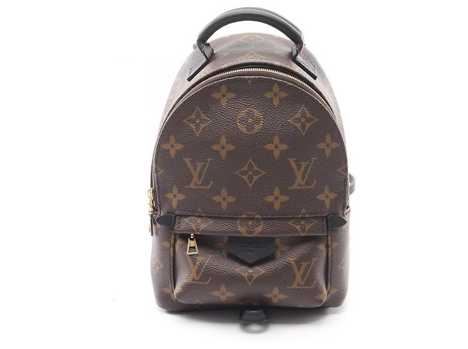Mochila Mini Palm Springs da Louis Vuitton Marrom Preto