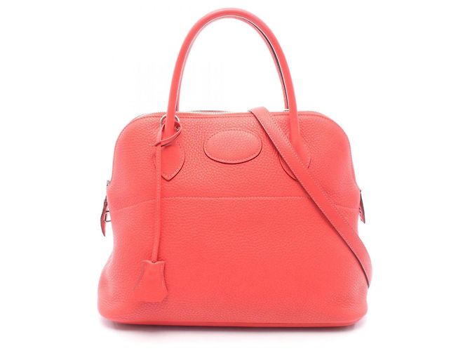 Bolsa Hermès Bolide 31 em vermelho Rosa