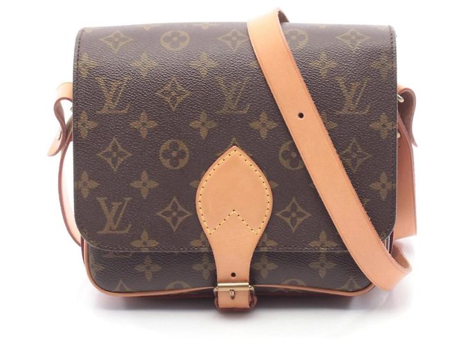 Bolso de Hombro Carte Ciel MM Louis Vuitton Castaño