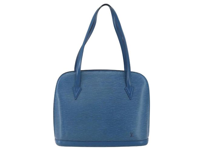 Louis Vuitton Lussac Epi Leather Blu