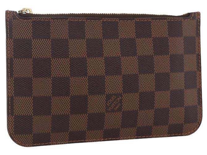 LOUIS VUITTON Bolsa Neverfull PM Damier Ebene LV Auth BA10697