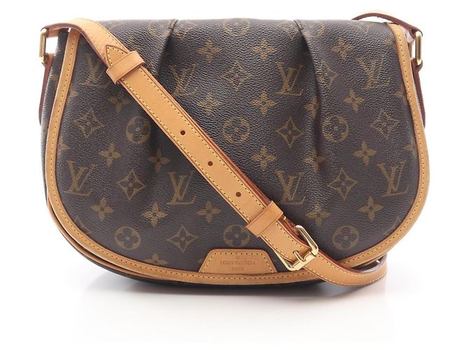 Bolsa de Ombro Menilmontant PM Louis Vuitton Marrom