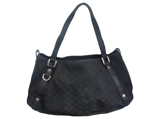 Bolsa Gucci preta de tecido Preto