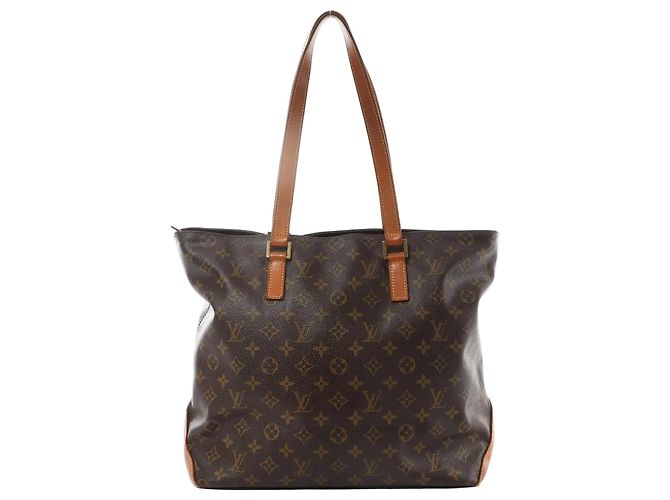 Borsa a Spalla Cabas Mezzo Monogram Louis Vuitton in Marrone M51151
