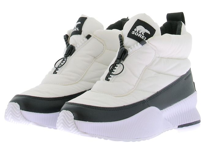 Autre Marque Botas kinetic acolchoadas com fecho de zíper Branco