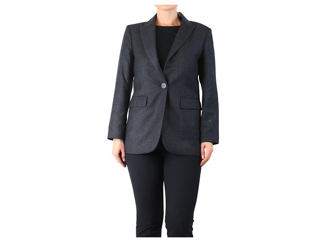 Peserico Dark grey sparkly wool jacket - size UK 10