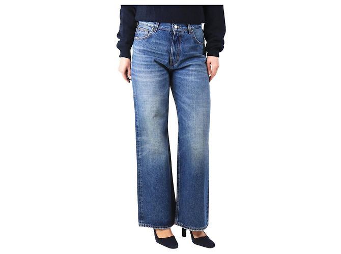 Haikure Blaue weit geschnittene Jeans - Größe UK 10